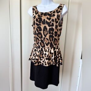 🎉4/30$🎉 Dressing de Jola Peplum Dress – Size Small (Ptp 16” stretch to 20”)